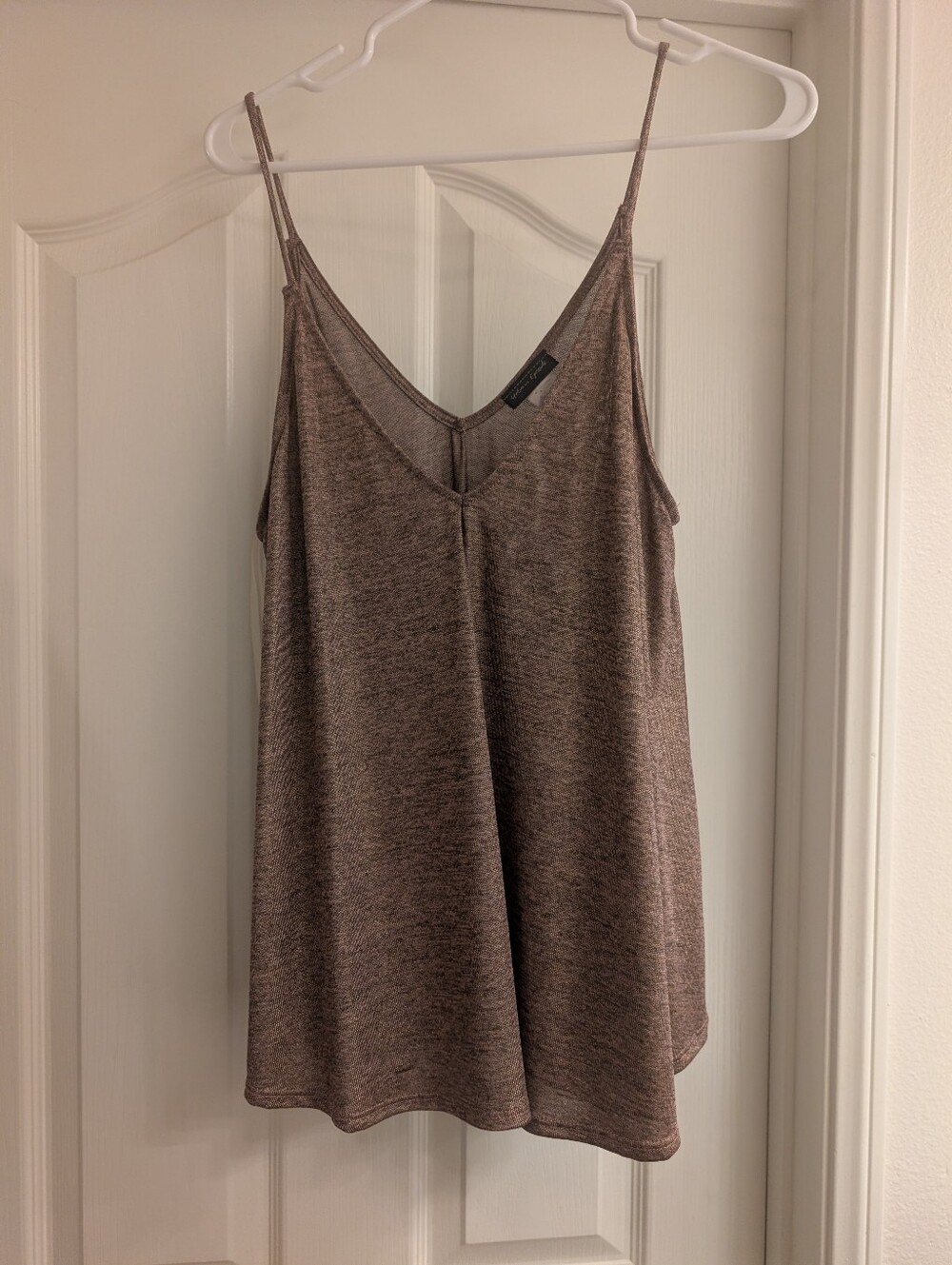 Lightweight Brown V-Neck Spaghetti Strap Camisole